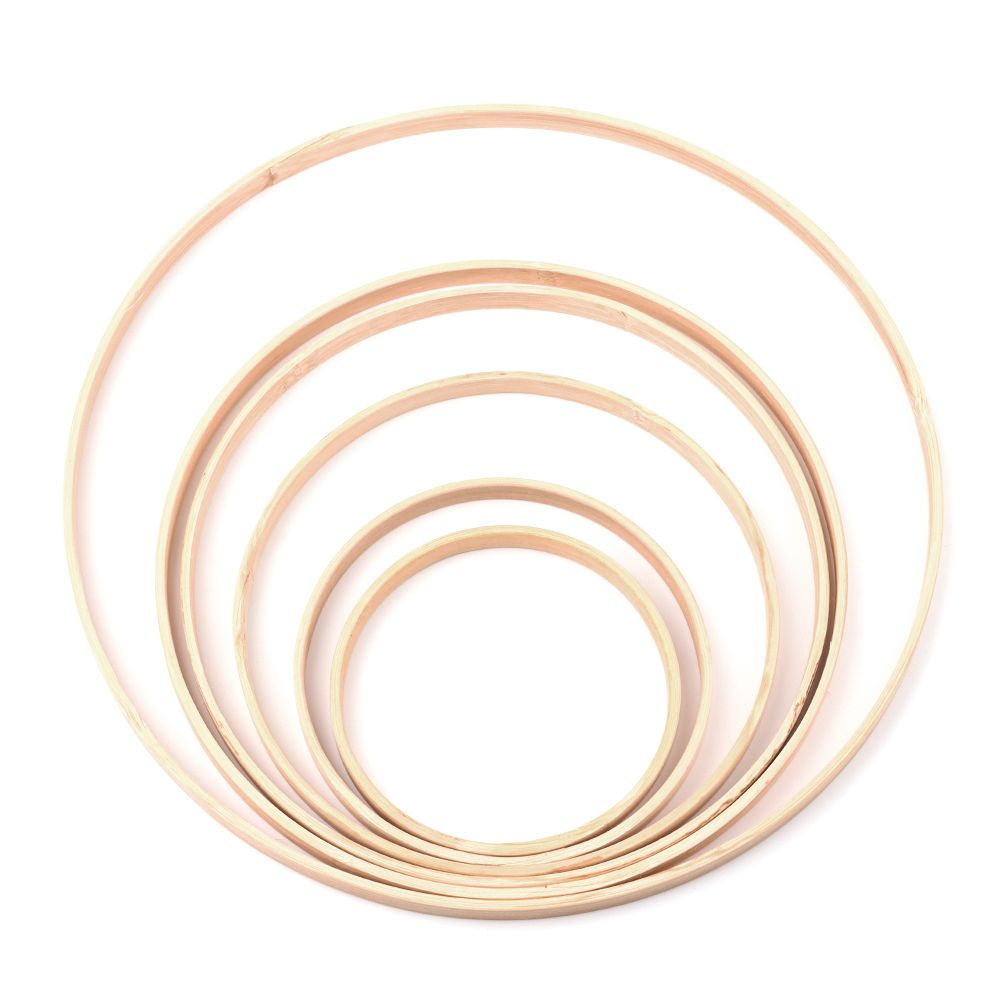 Wood Ring Blank - 10 قطعة 10/12/15/18/20/26 سنتيمتر حلقة حلقة