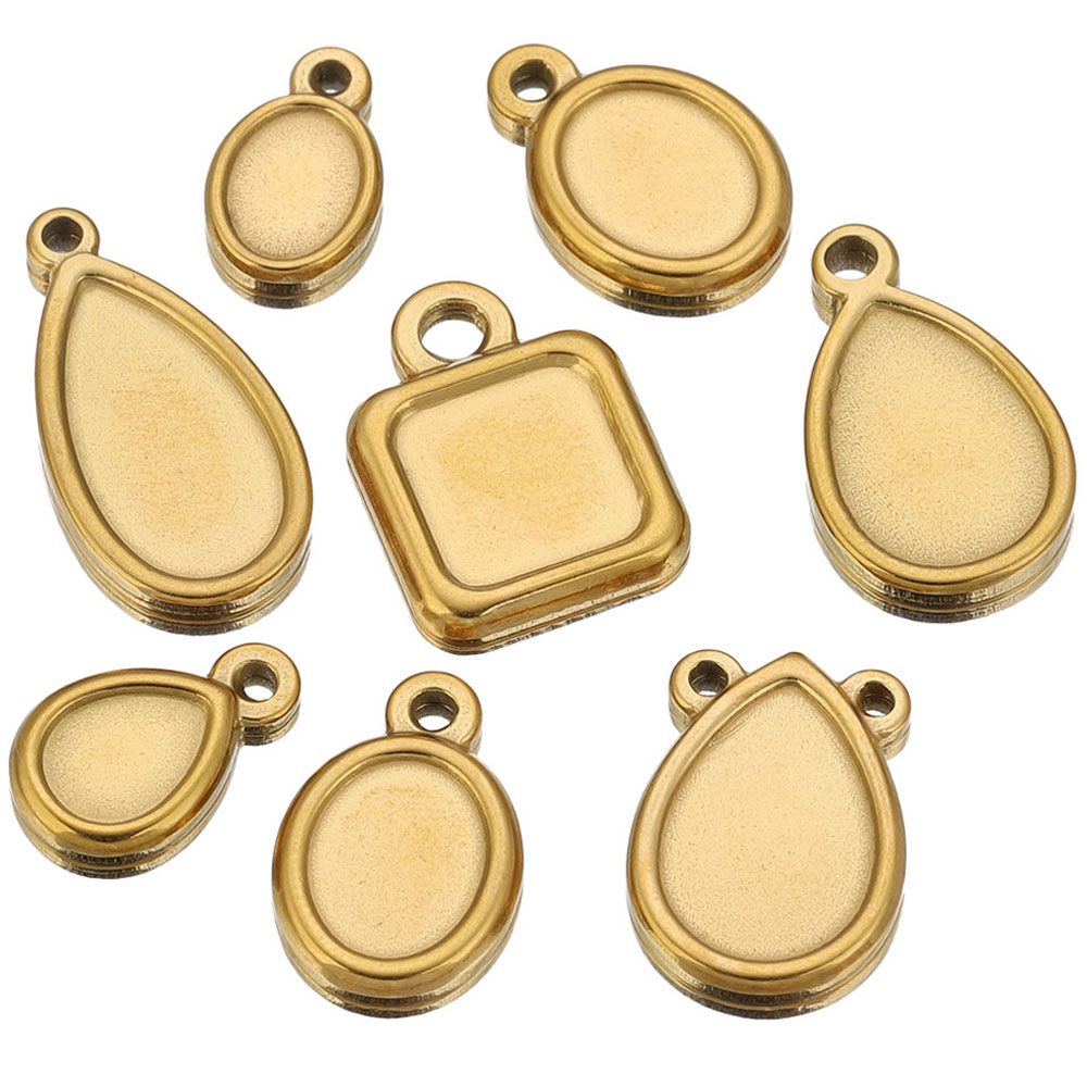 Resin Craft Projects - 5 قطع من قواعد تعليقات المجوهرات
