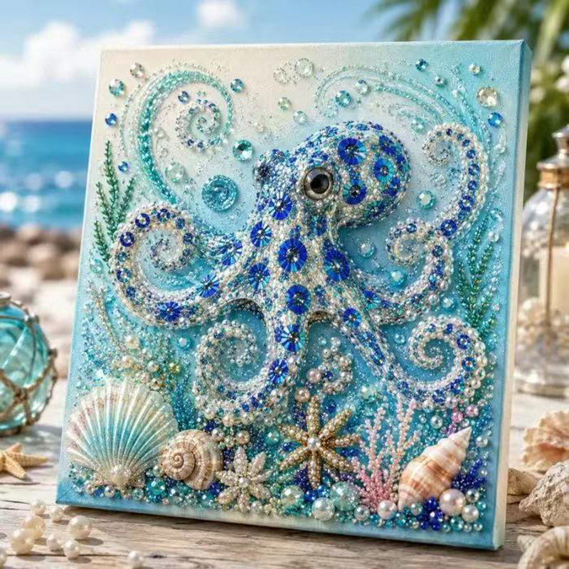 Resin Craft For Beginners - طقم رسم اللؤلؤ الماسي المحيطي ثلاثي