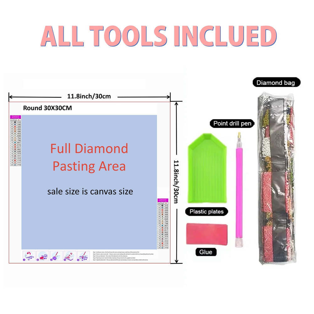 لوحة فسيفساء ماسية ثلاثية الأب - مراجعة Resin Craft Kit وسعره