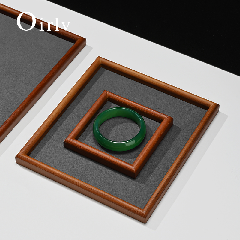 صينية مجوهرات خشبية من Oirlv ب - مراجعة Wood Ring Blank وسعره