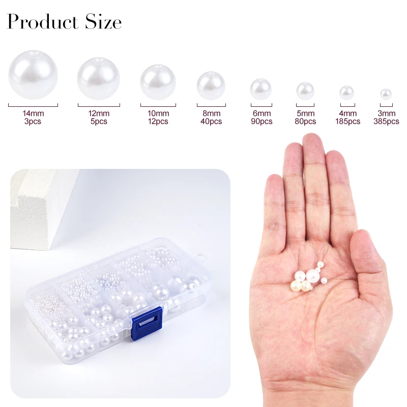 800 قطعة الاصطناعي فو اللؤلؤ ا - مراجعة Resin Craft Kit وسعره