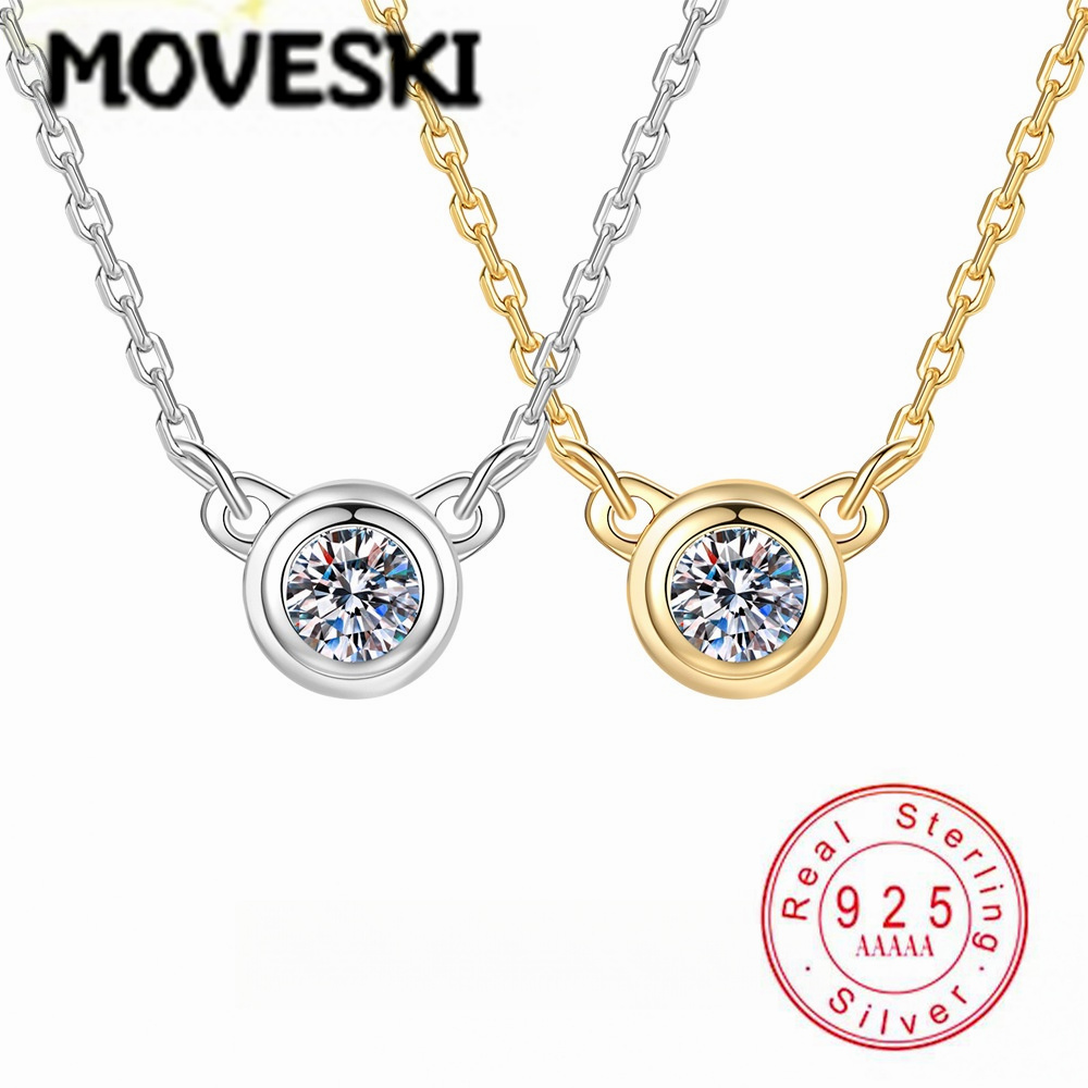 قلادة نسائية من الفضة الإسترلي - مراجعة Bezels Set Pendant وسعره