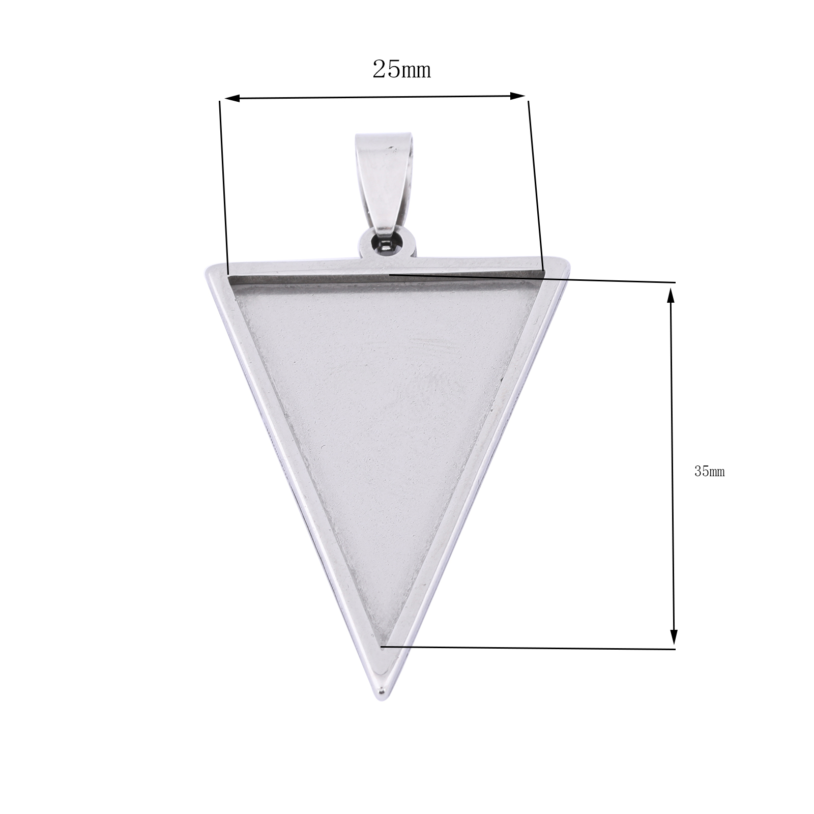 5 قطعة الفولاذ المقاوم للصدأ 2 - مراجعة Bezels Set Pendant وسعره